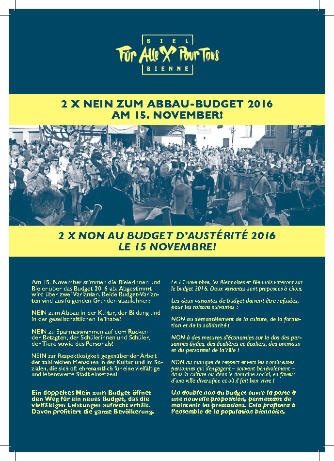 2 x Nein Biel für Alle