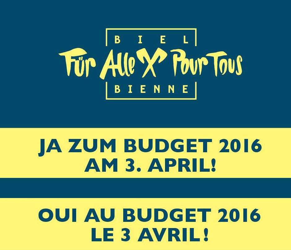 Banner ja zum Budget